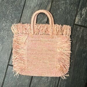 Maris Woven Straw Top Handle Tote